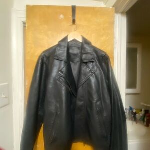 Sleek Black Leather Jacket for Women